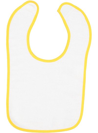 Infant Contrast Trim Terry Bib Rabbit Skins 1003