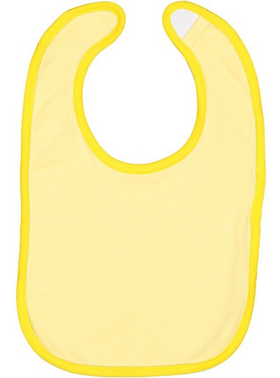 Infant Contrast Trim Bib Rabbit Skins 1004