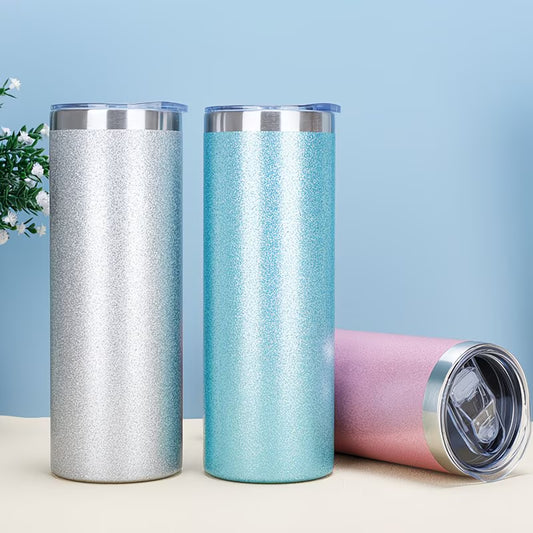 20oz Glitter Tumbler 3 Colors to Choose From