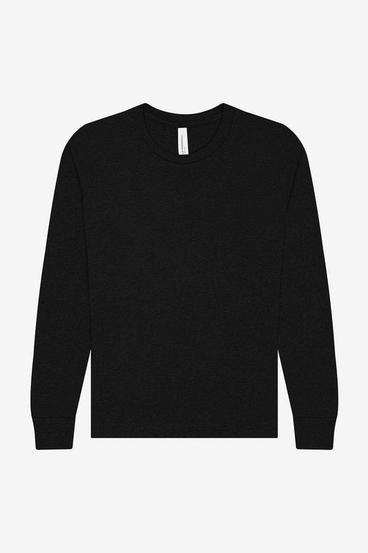 Youth Heather CVC Long Sleeve Tee Bella+Canvas 3501YCVC