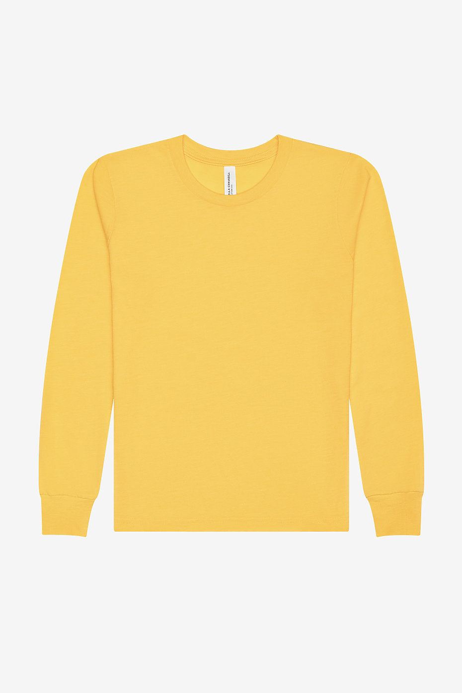 Youth Heather CVC Long Sleeve Tee Bella+Canvas 3501YCVC