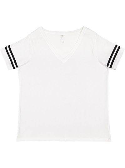 Women's Curvy Football Tee LAT 3837