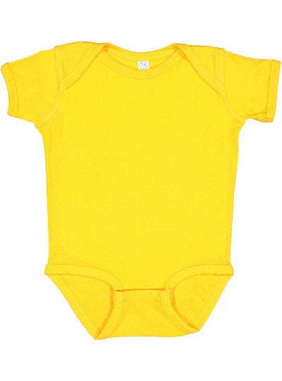 Infant Baby Rib Bodysuit Rabbit Skins 4400 APPLE TO GOLD