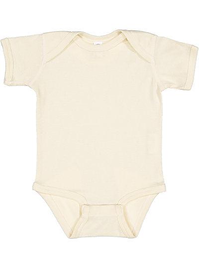 infant Baby Rib Bobysuit Rabbit Skins 4400 (CONT'D) GRANITE HEATHER TO NATURAL HEATHER