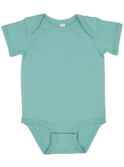 Infant Fine Jersey Bodysuit Rabbit Skins 4424 (CONT'D) ORANGE TO SALTWATER