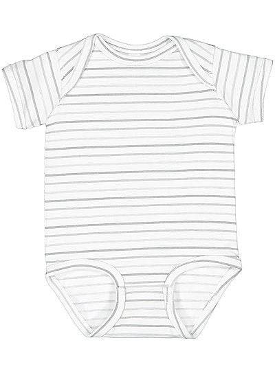 Infant Fine Jersey Bodysuit Rabbit Skins 4424 (CONT'D) SANGRIA BLACKOUT TO VINTAGE DENIM