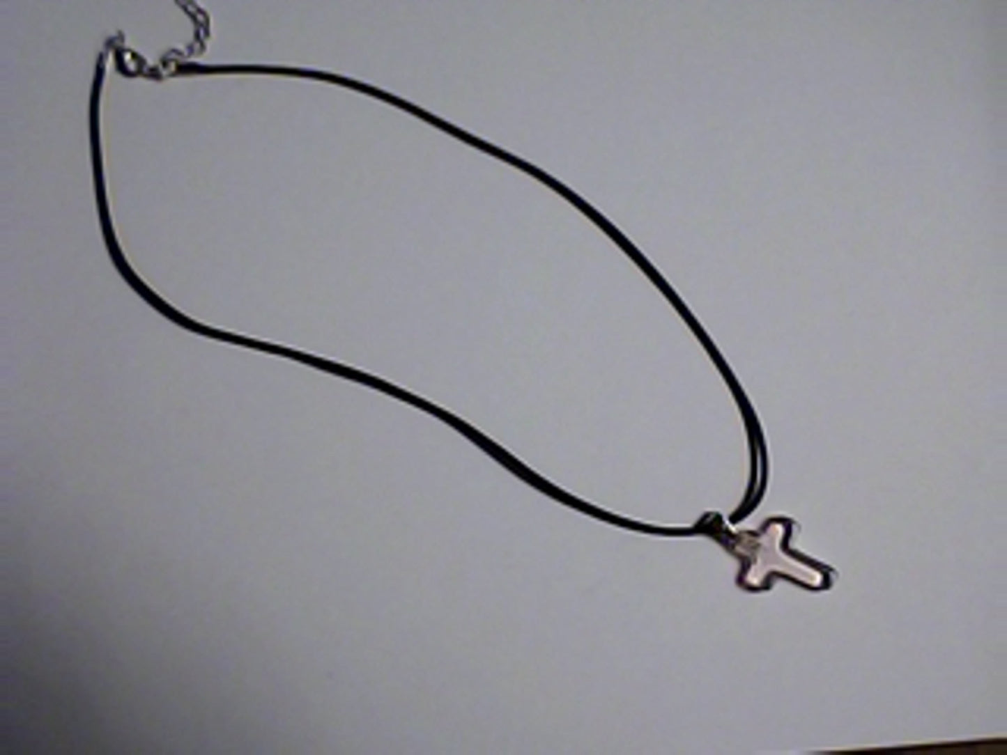 Faux Leather Black Necklaces with Crosses, Get yours Now Before they are Gone!!