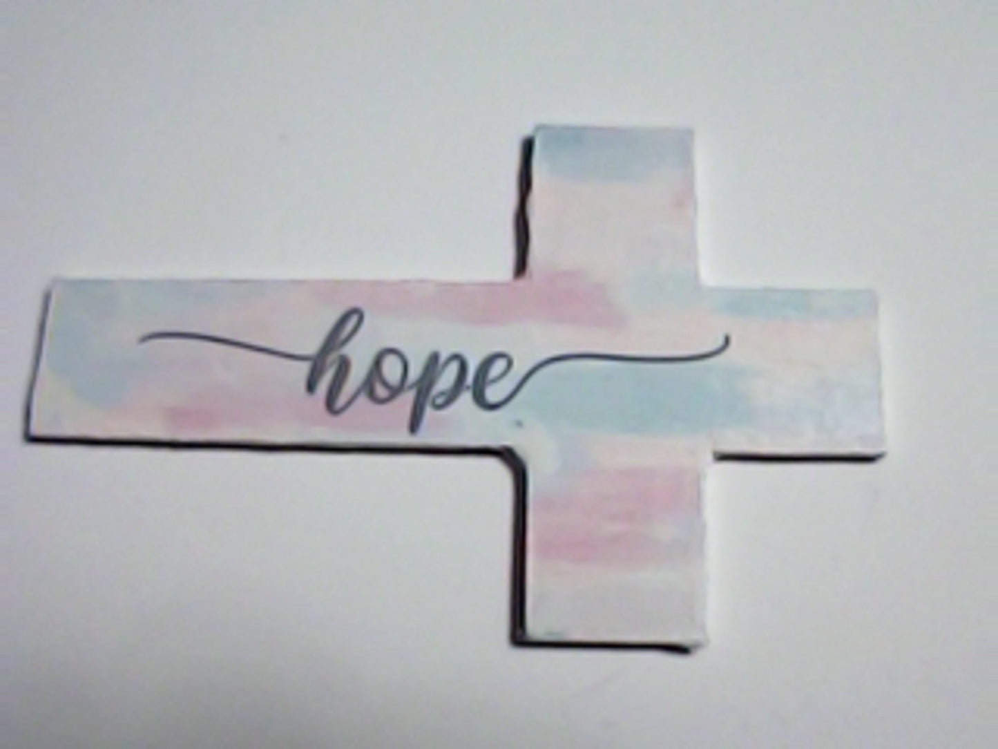 Handmade 4" Wooden Painted then Sublimated Crosses with Appreciation Words!
