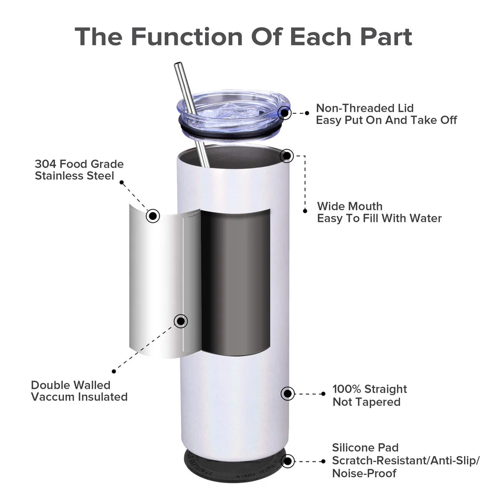 20oz Tumblers - Stainless Steel Durable Everyday use Hot and Cold Drinks