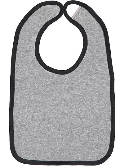 Infant Contrast Trim Bib  Rabbit Skins  1004