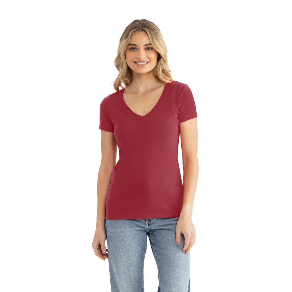 1540 Women's Ideal V-Neck T-Shirt  Next Level  SIZES X-LARGE, 2XL, & 3XL