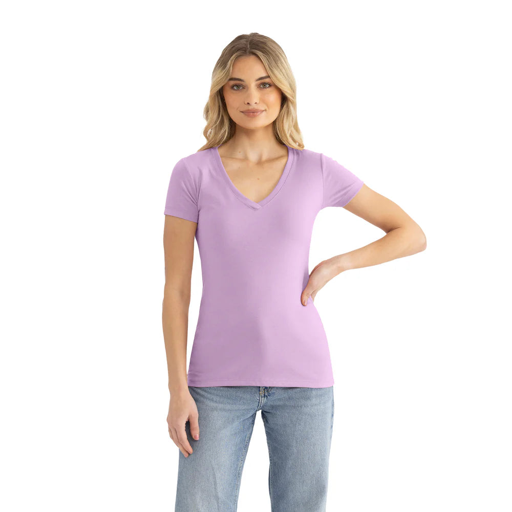 1540 Women's Ideal V-Neck T-Shirt  Next Level  SIZES X-LARGE, 2XL, & 3XL