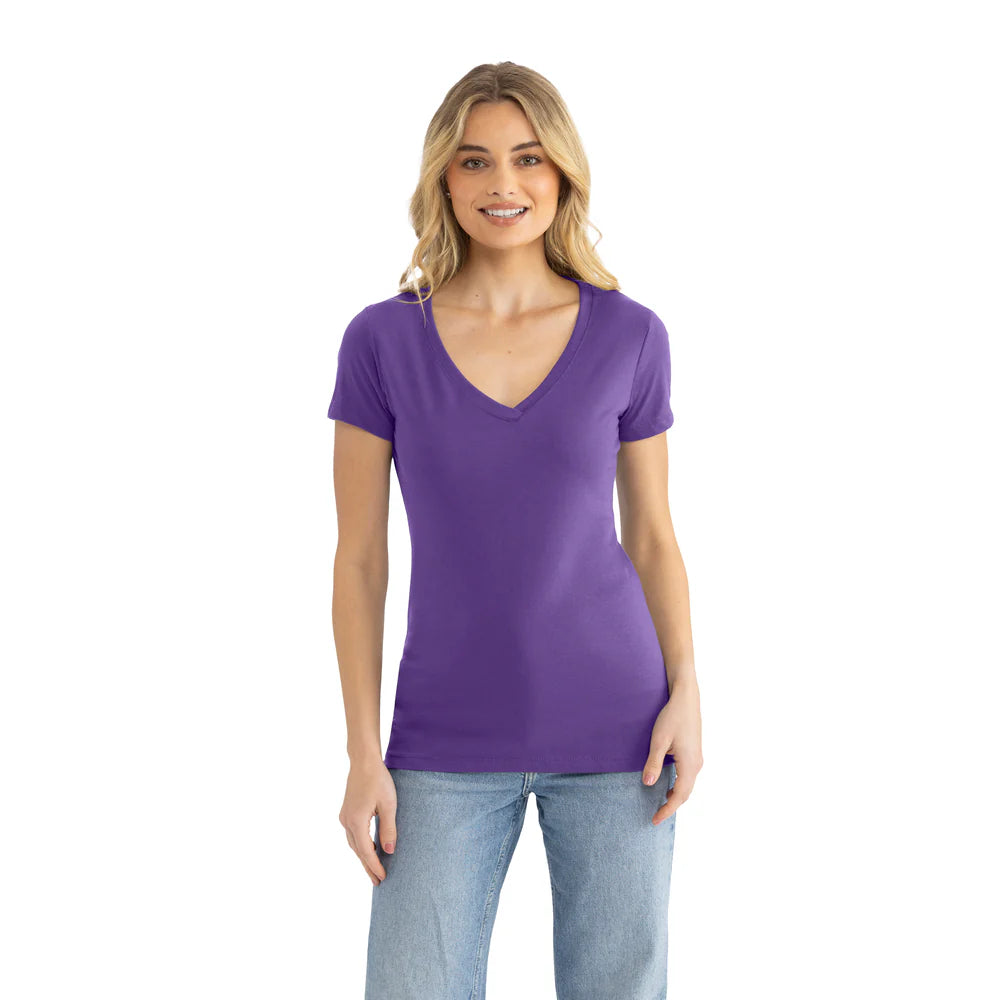 1540 Women's Ideal V-Neck T-Shirt  Next Level  SIZES X-LARGE, 2XL, & 3XL