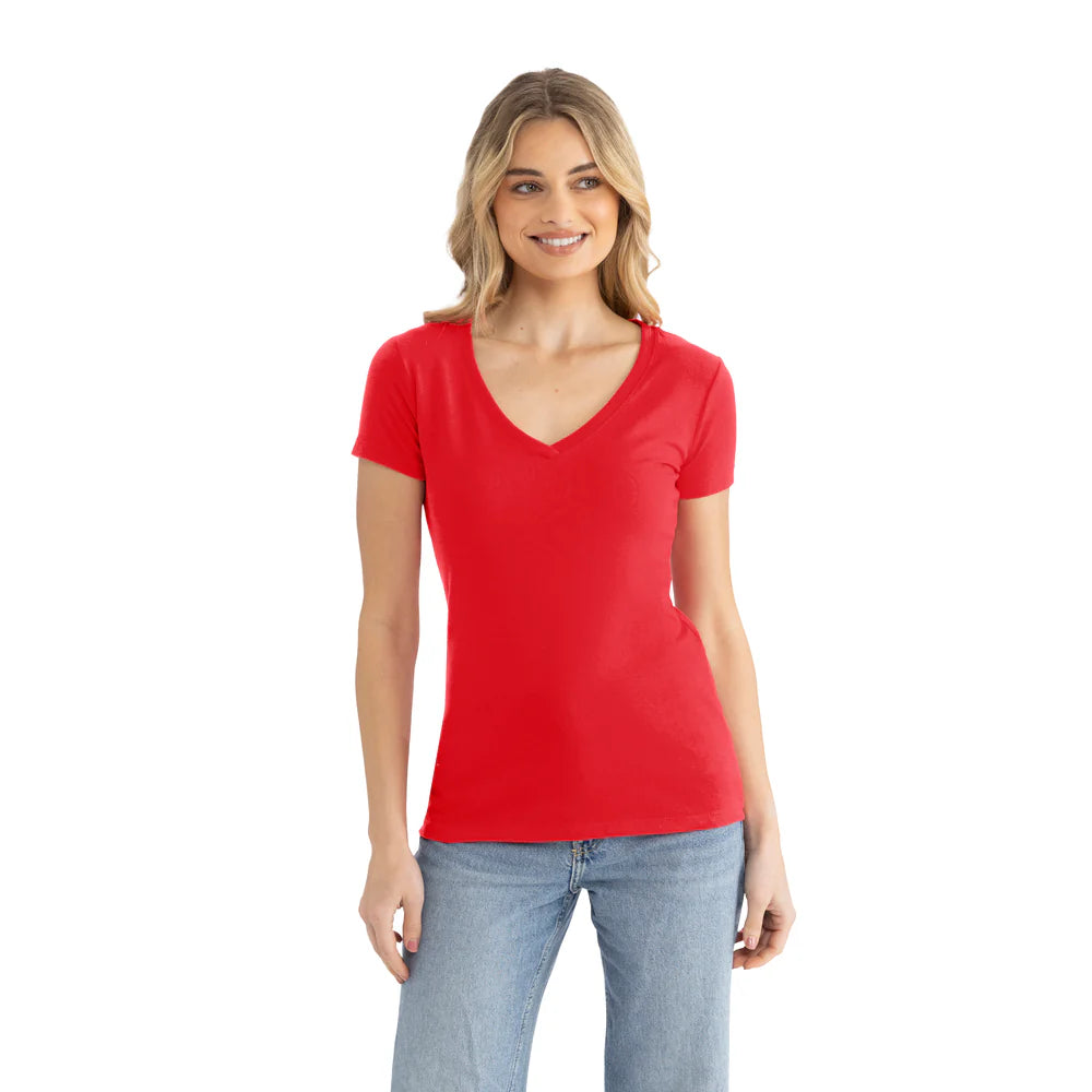 1540 Women's Ideal V-Neck T-Shirt  Next Level  SIZES X-LARGE, 2XL, & 3XL