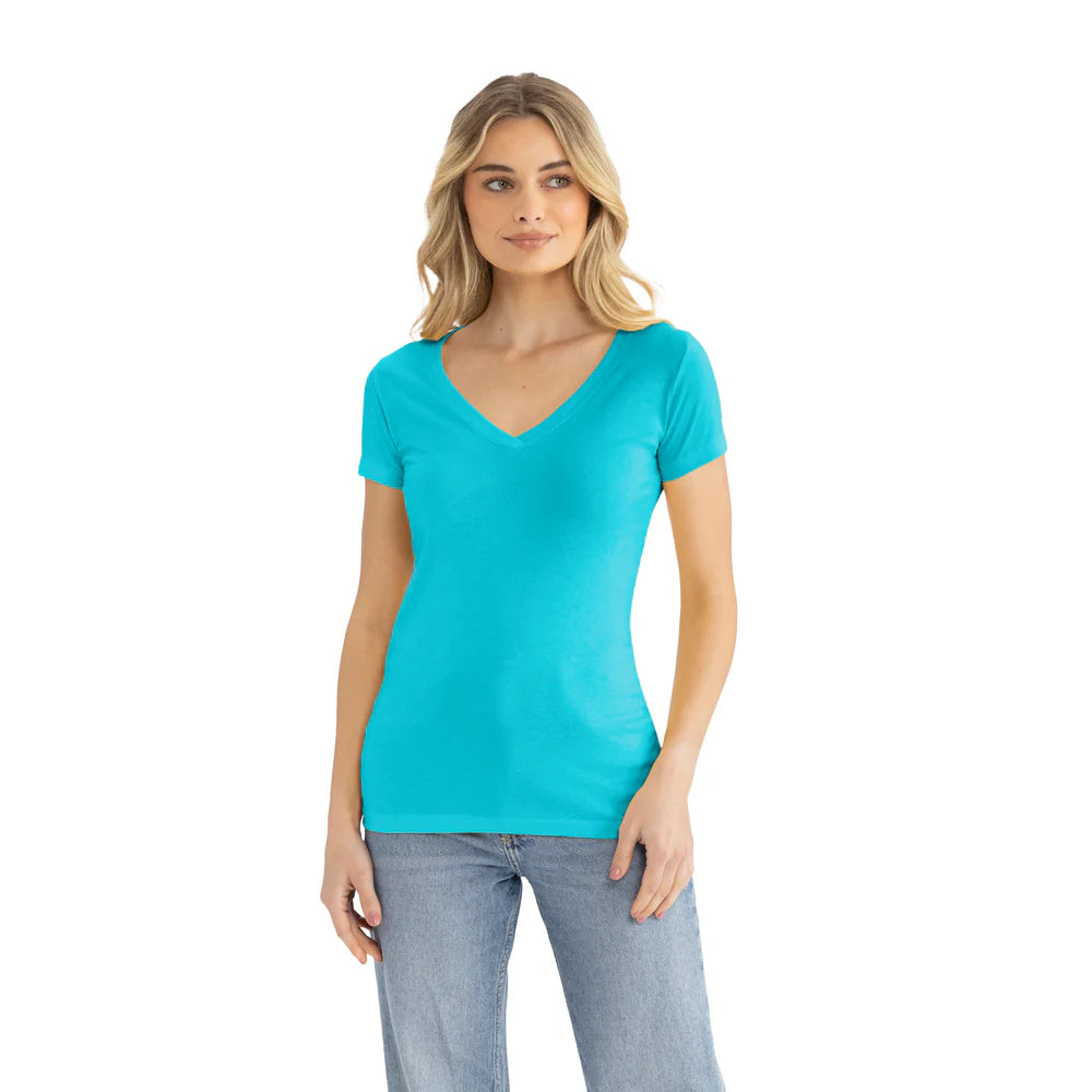 1540 Women's Ideal V-Neck T-Shirt  Next Level  SIZES X-LARGE, 2XL, & 3XL