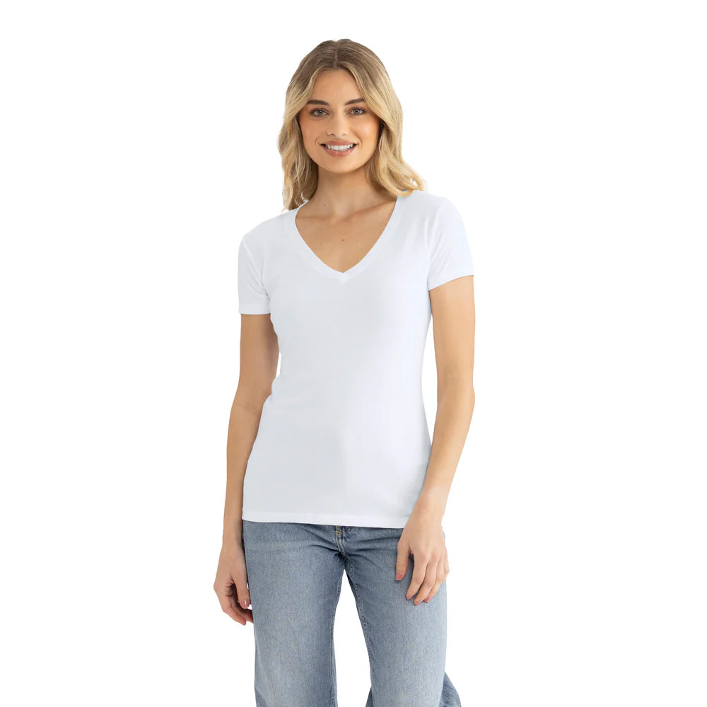 1540 Women's Ideal V-Neck T-Shirt  Next Level  SIZES X-LARGE, 2XL, & 3XL