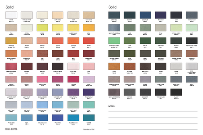 BELLA+CANVAS COLOR CARD