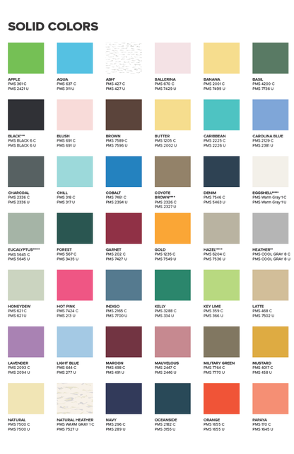 LIVE AND TELL (LAT) COLOR CARD