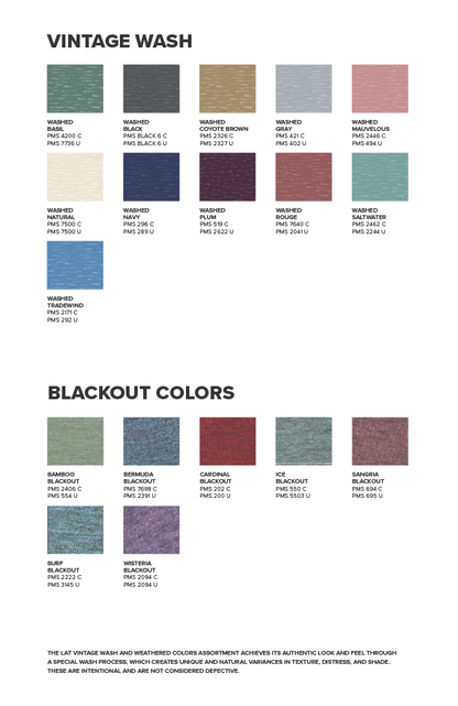 LIVE AND TELL (LAT) COLOR CARD
