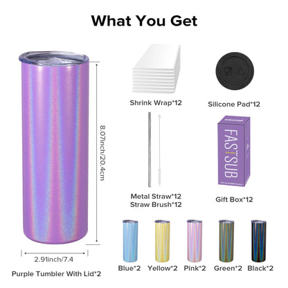 20oz Tumblers Holographic Colors Get Yours Customized Today!
