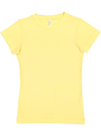 Girls Fine Jersey Tee  LAT  2616  YOUTH LARGE & X-LARGE