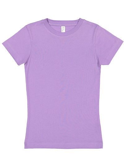 Girls Fine Jersey Tee  LAT  2616  YOUTH LARGE & X-LARGE
