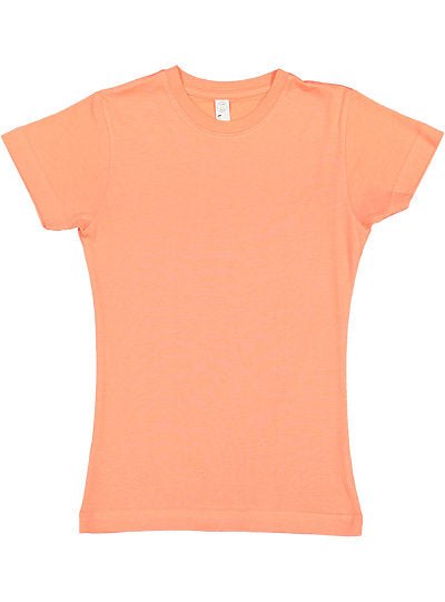 Girls Fine Jersey Tee  LAT  2616  YOUTH LARGE & X-LARGE