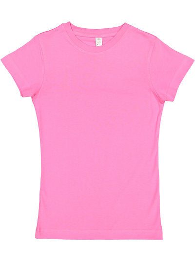 Girls Fine Jersey Tee  LAT  2616  YOUTH LARGE & X-LARGE
