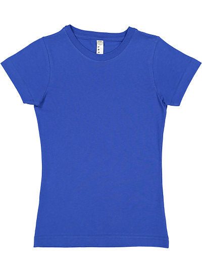 Girls Fine Jersey Tee  LAT  2616  YOUTH LARGE & X-LARGE