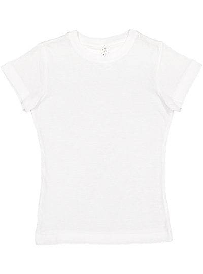 Girls Fine Jersey Tee  LAT  2616  YOUTH LARGE & X-LARGE