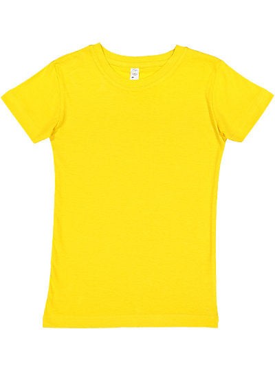 Girls Fine Jersey Tee  LAT  2616  YOUTH LARGE & X-LARGE