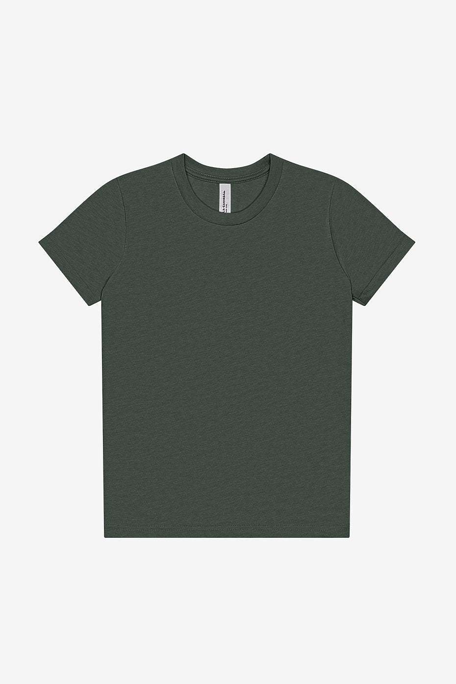 Youth Heather CVC Short Sleeve Tee  Bella+Canvas  3001YCVC YS & YM