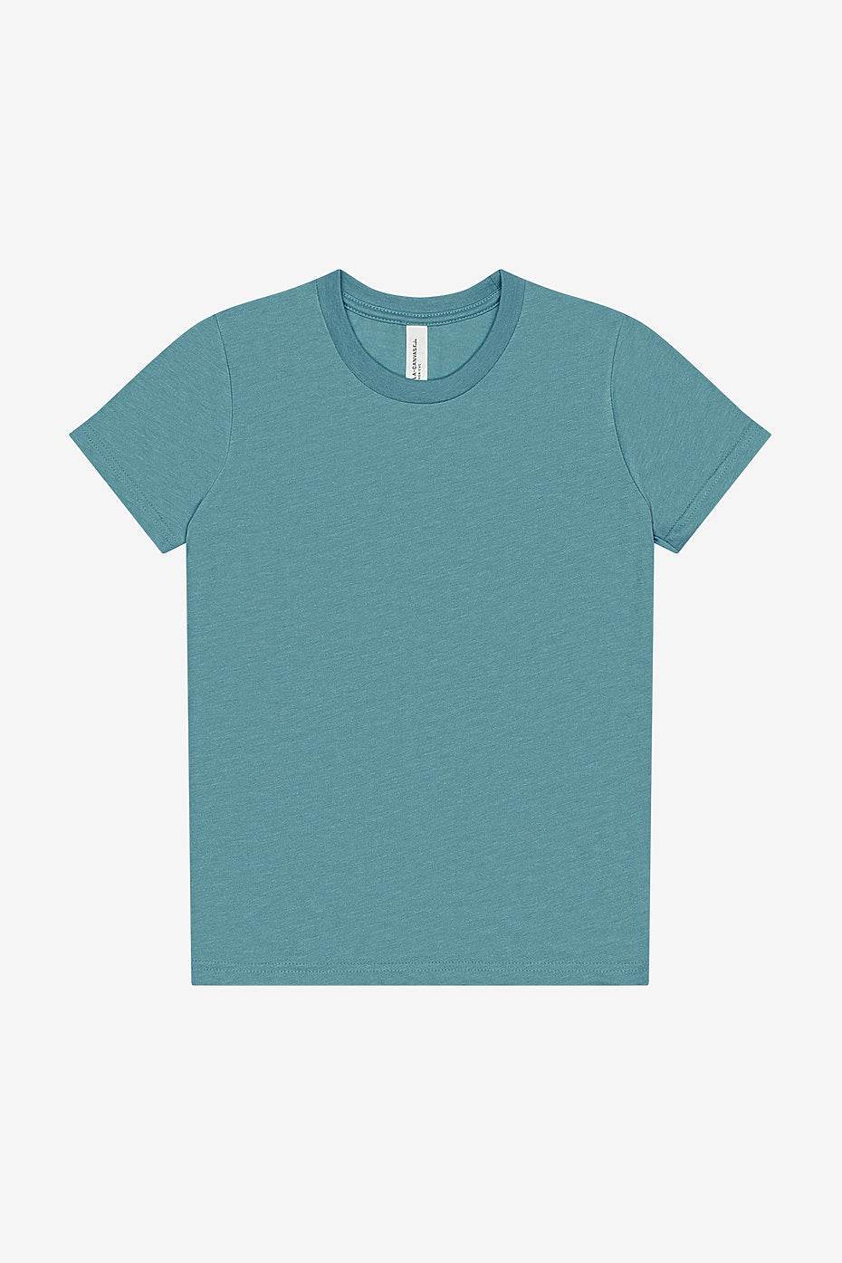 Youth Heather CVC Short Sleeve Tee  Bella+Canvas  3001YCVC YS & YM