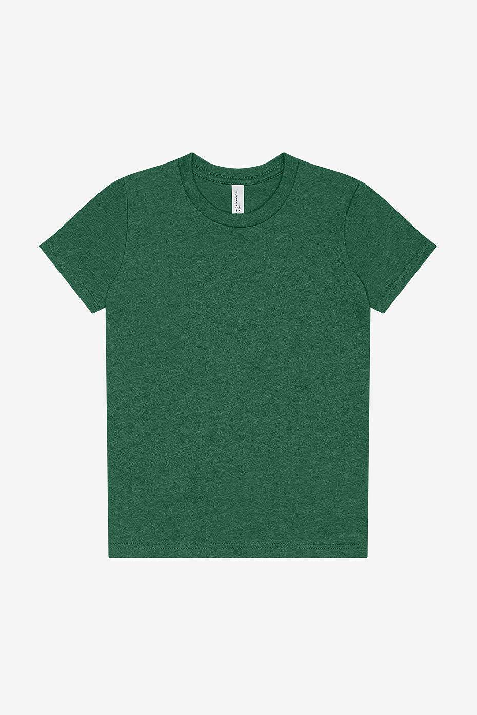 Youth Heather CVC Short Sleeve Tee  Bella+Canvas  3001YCVC YS & YM