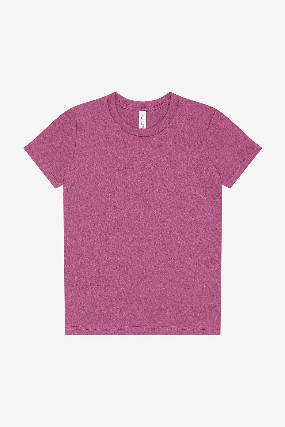 Youth Heather CVC Short Sleeve Tee  Bella+Canvas  3001YCVC YS & YM