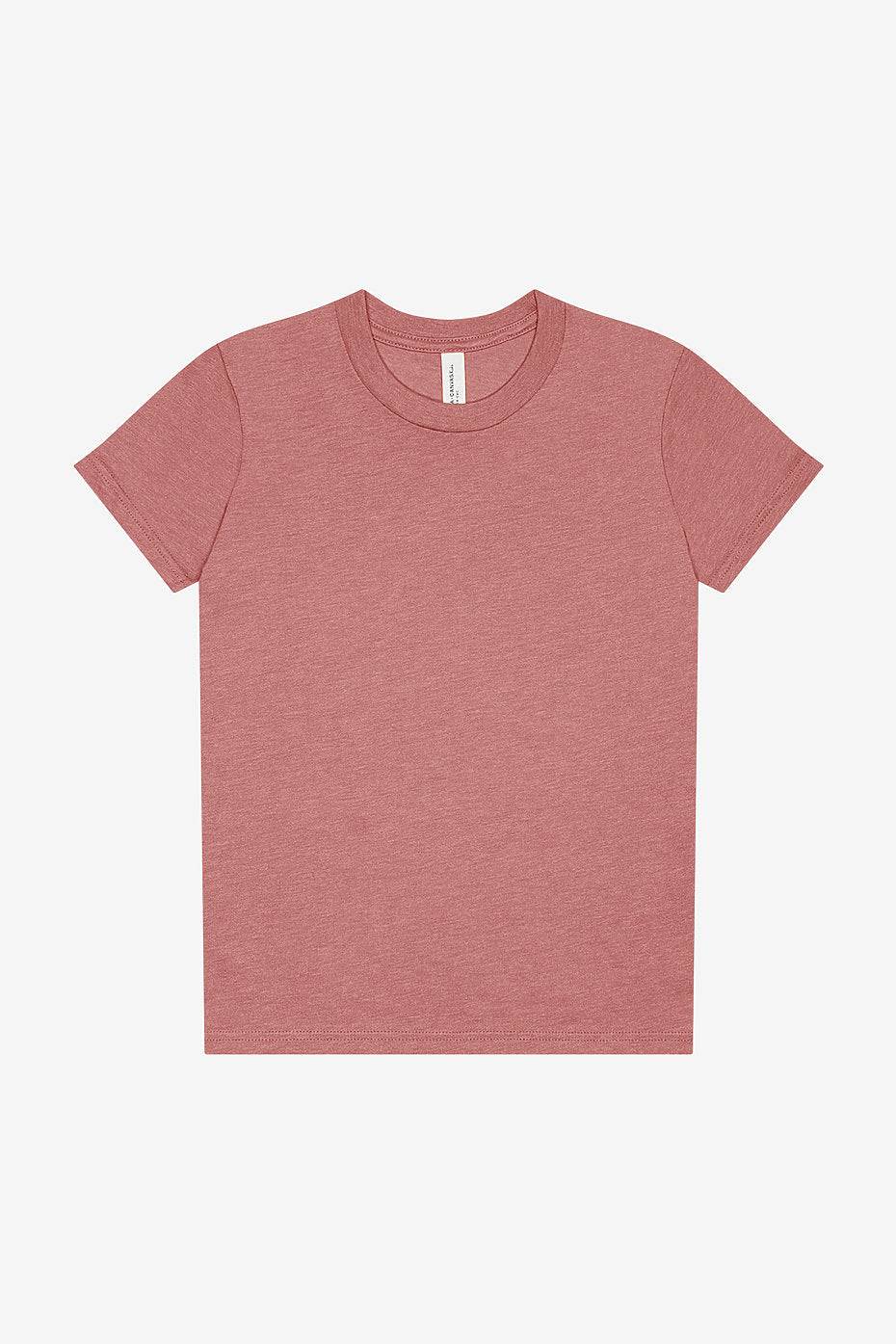 Youth Heather CVC Short Sleeve Tee  Bella+Canvas  3001YCVC YS & YM