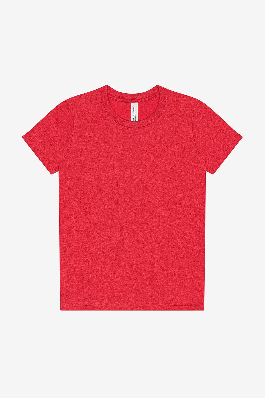 Youth Heather CVC Short Sleeve Tee  Bella+Canvas  3001YCVC YS & YM