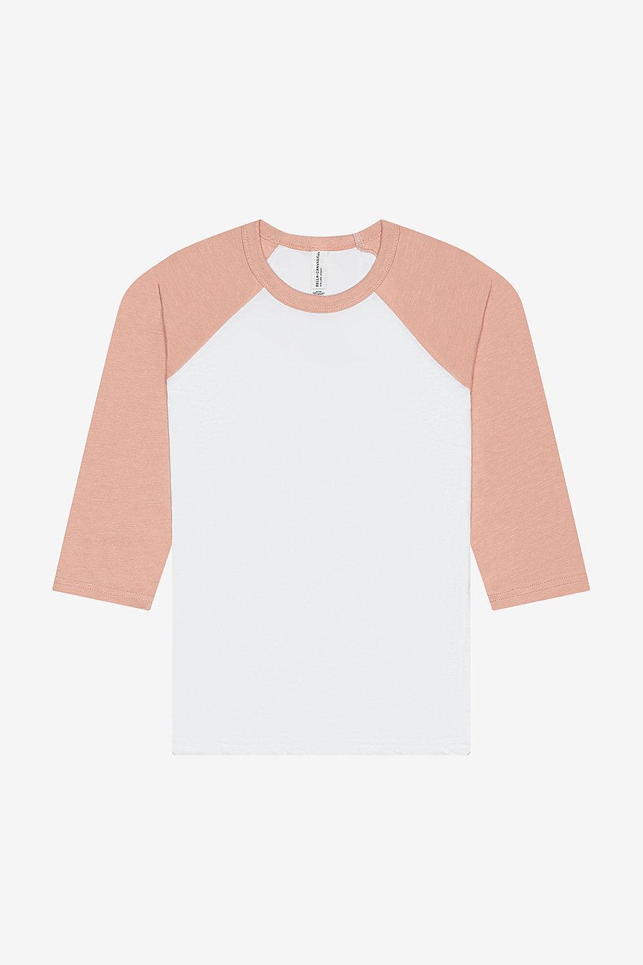 Youth 3/4 Sleeve Baseball Tee  Bella+Canvas  3200Y