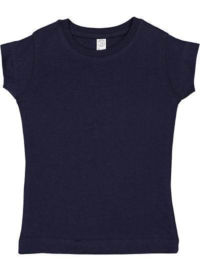 Toddler Girls Fine Jersey Tee  Rabbit Skins  3316