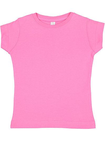 Toddler Girls Fine Jersey Tee  Rabbit Skins  3316