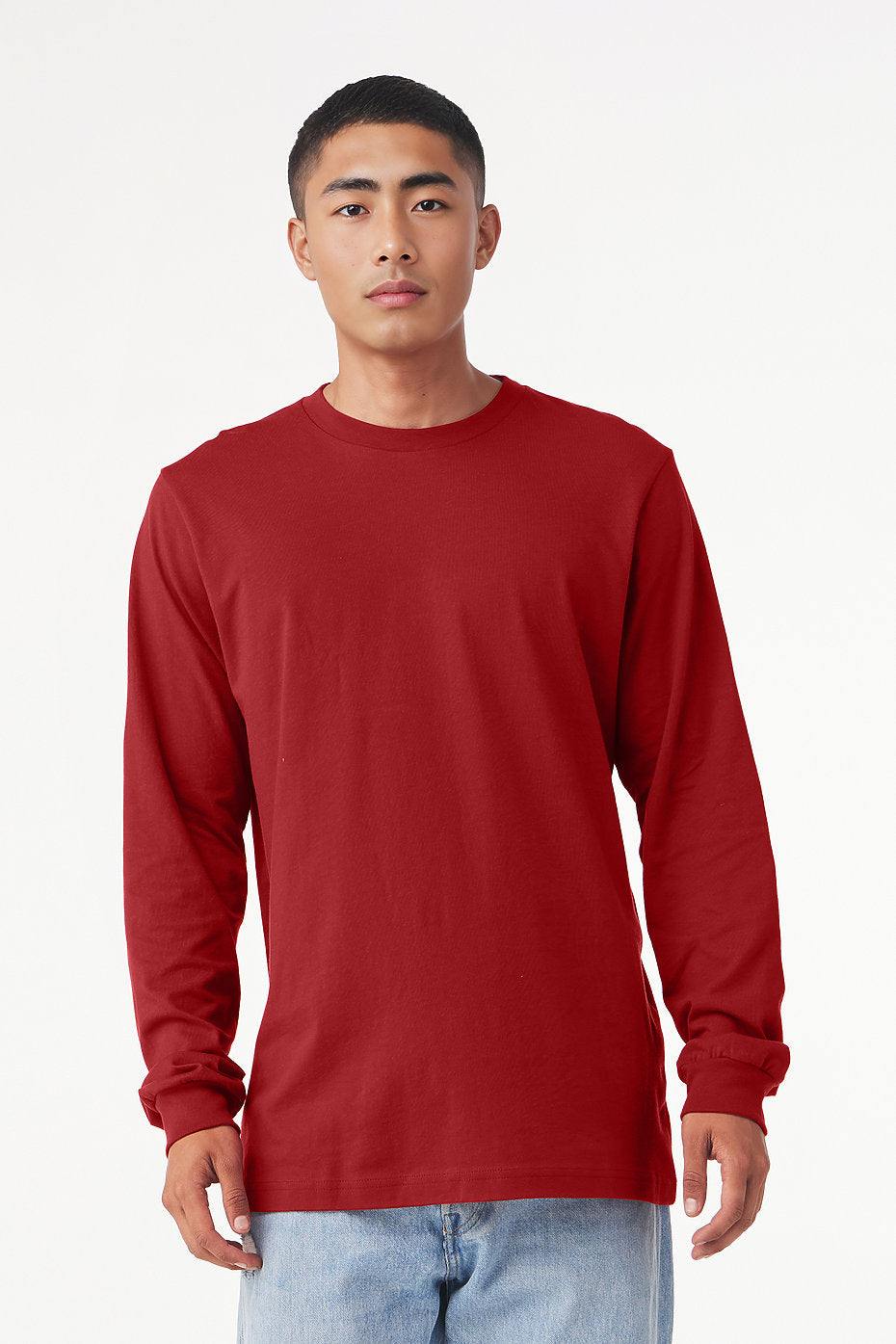 Unisex Jersey Long Sleeve Tee  Bella+Canvas  3501  X-SMALL & SMALL