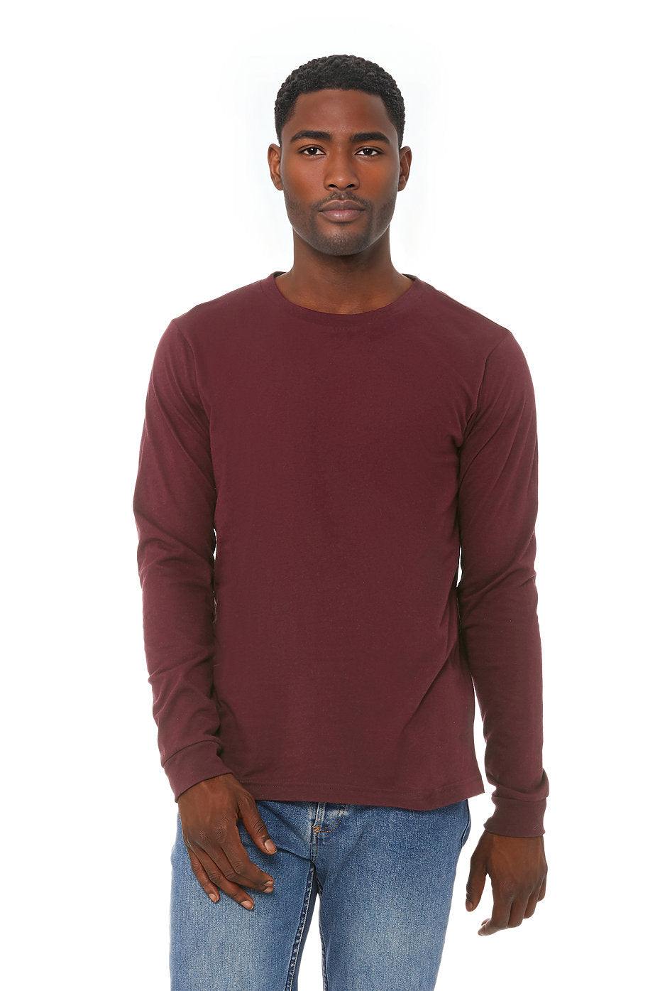 Unisex Jersey Long Sleeve Tee  Bella+Canvas  3501  X-SMALL & SMALL