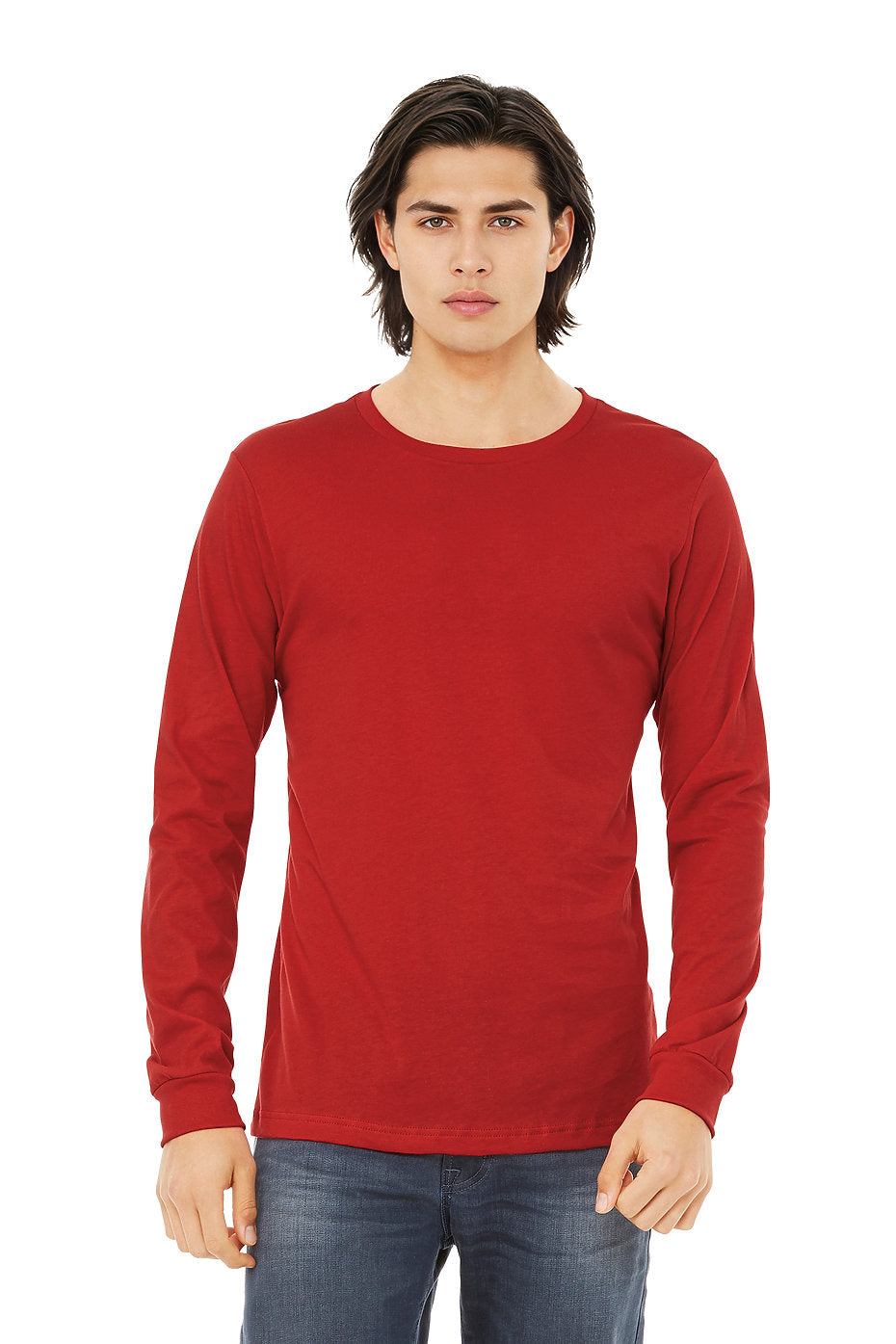 Unisex Jersey Long Sleeve Tee  Bella+Canvas  3501  X-SMALL & SMALL