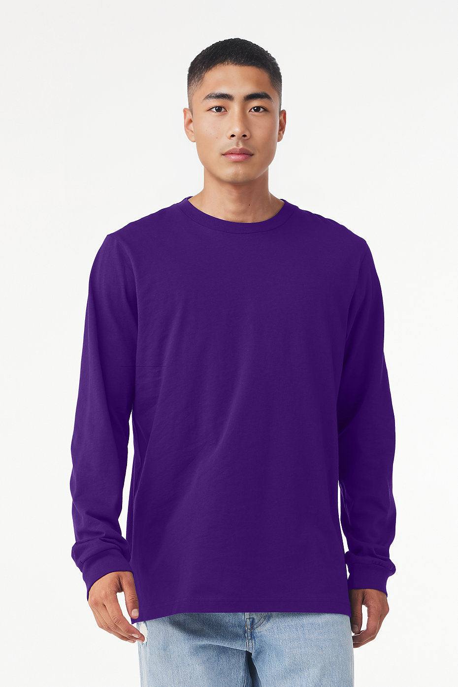 Unisex Jersey Long Sleeve Tee  Bella+Canvas  3501  X-SMALL & SMALL