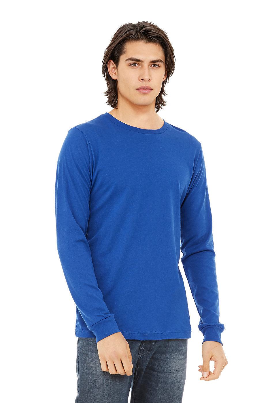 Unisex Jersey Long Sleeve Tee  Bella+Canvas  3501  X-SMALL & SMALL