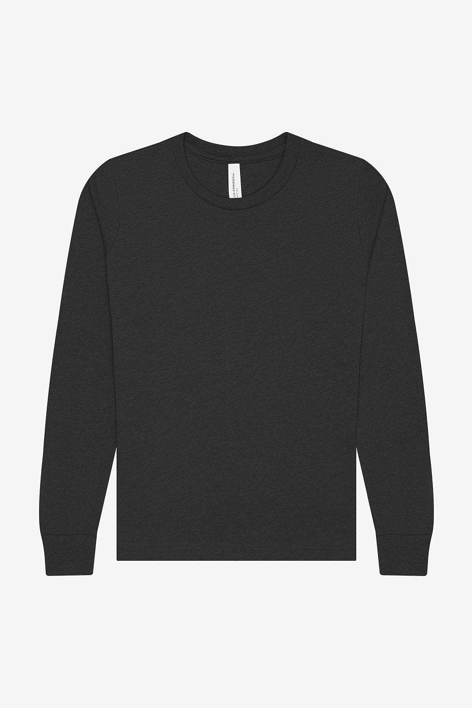 Youth Heather CVC Long Sleeve Tee  Bella+Canvas  3501YCVC