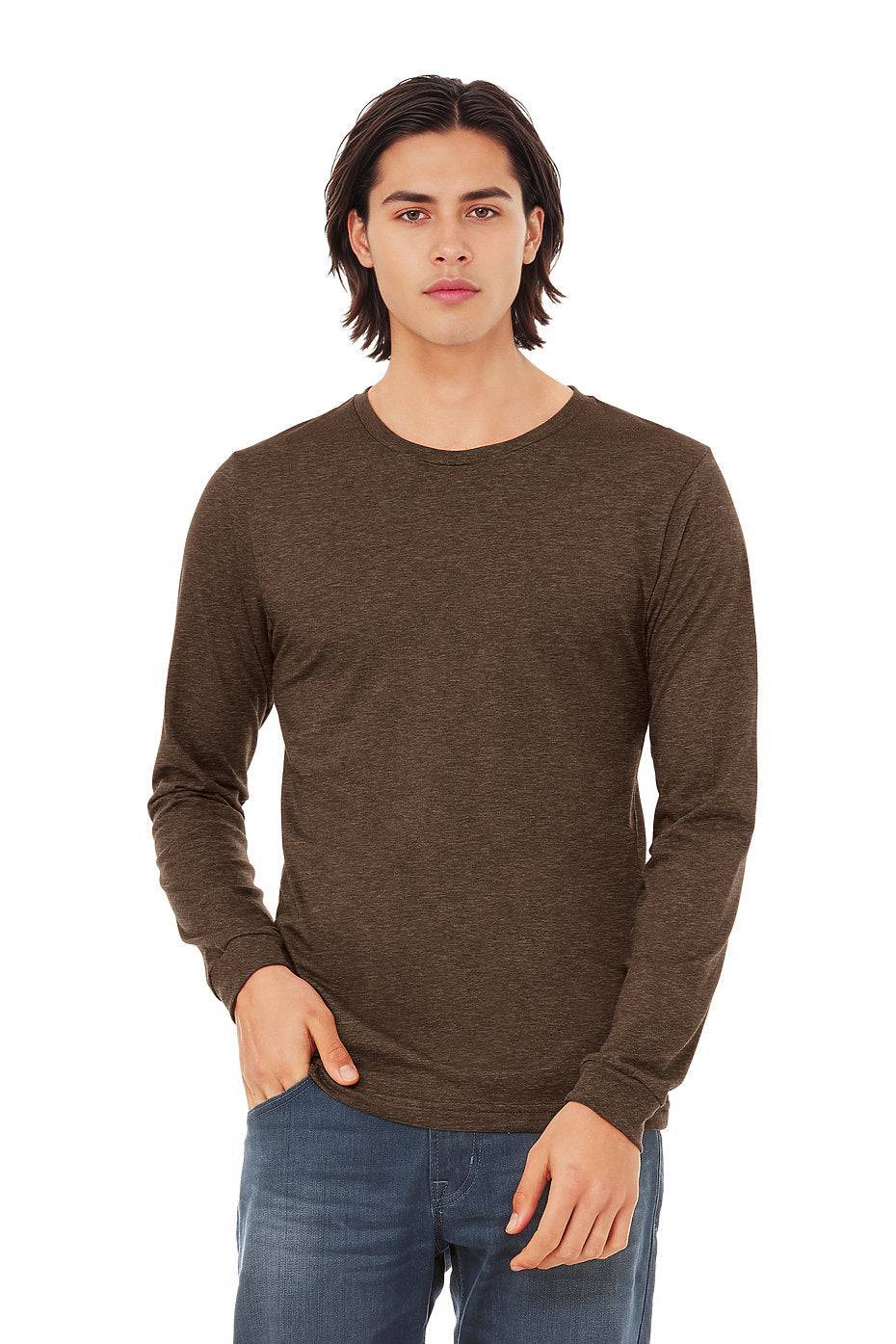 Unisex Heather CVC Long Sleeve Tee  Bella+Canvas  3501CVC X-SMALL, SMALL, & MEDIUM