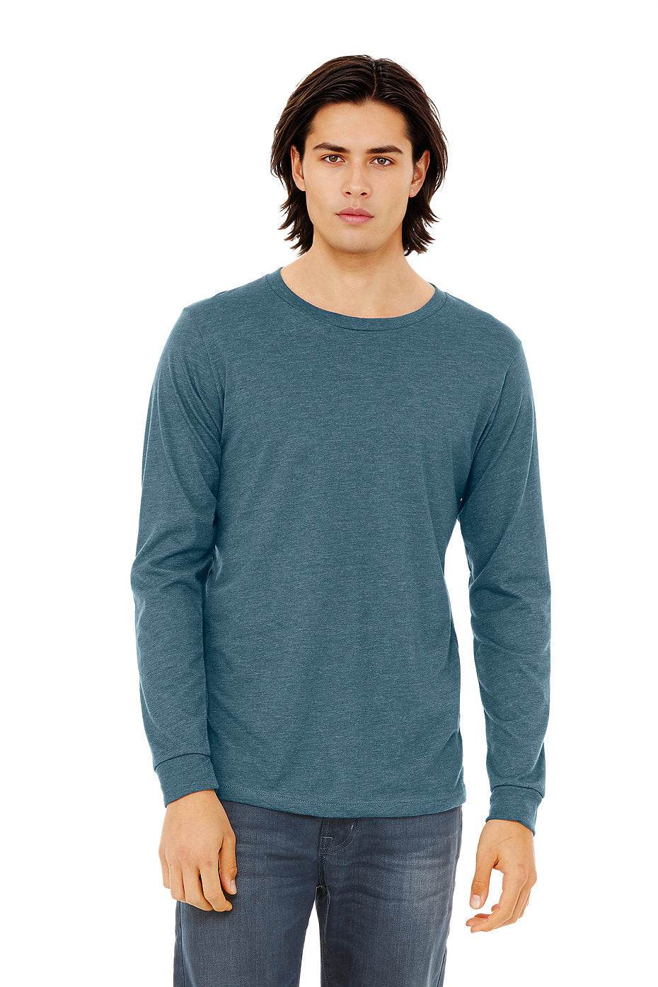 Unisex Heather CVC Long Sleeve Tee  Bella+Canvas  3501CVC X-SMALL, SMALL, & MEDIUM