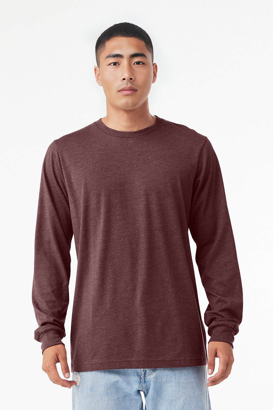 Unisex Heather CVC Long Sleeve Tee  Bella+Canvas  3501CVC X-SMALL, SMALL, & MEDIUM