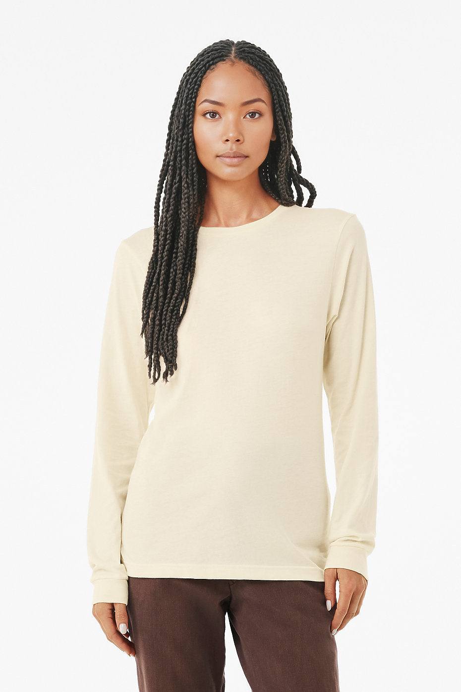 Unisex Heather CVC Long Sleeve Tee  Bella+Canvas  3501CVC X-SMALL, SMALL, & MEDIUM